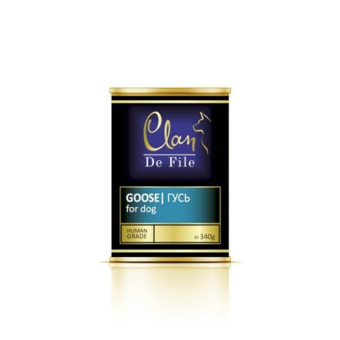 Clan De File влажный корм для собак с гусем в консервах - 340 г фото 1