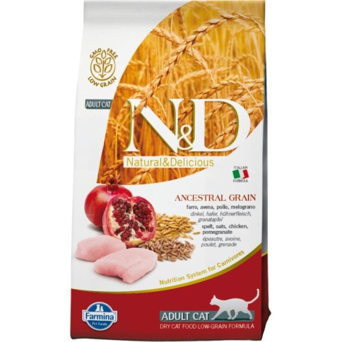 Farmina N&D Low Grain Cat Chicken & Pomegranate Adult - 1,5 кг фото 1