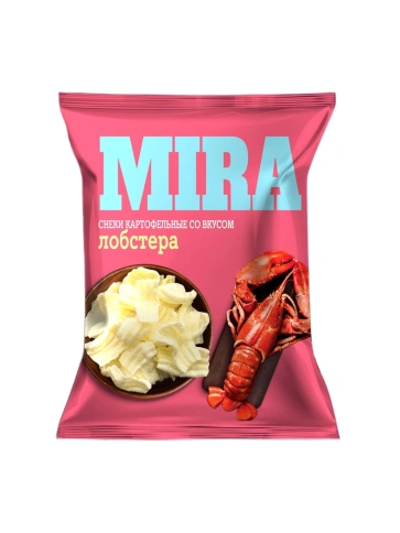 Снеки картофельные MIRA со вкусом лобстера, 160г фото 1