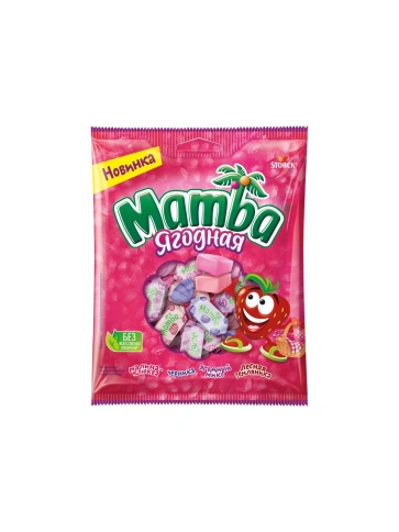 Жевательные конфеты "Mamba ягодная" Ассорти вкусов,70г фото 1