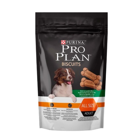 Purina Pro Plan Bisquits лакомство для взрослых собак всех пород с ягненком и рисом - 400 г 1 ш фото 1