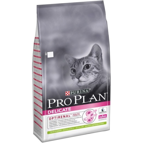 Purina Pro Plan для кошек с чувствительным пищеварением и привередливых к еде с ягненком 1.5 кг фото 1