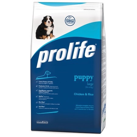 Prolife Dog Puppy Large Breed сухой корм для щенков крупных пород с курицей и рисом - 3 кг фото 1