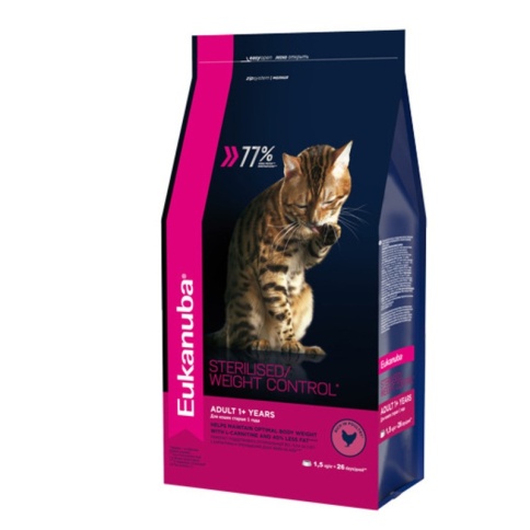 Eukanuba Adult Sterilised Weight Control Chicken - 1,5 кг фото 2