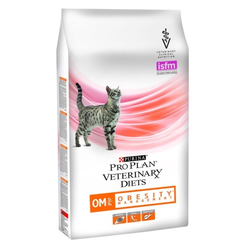 Сухой корм Purina Pro Plan Veterinary diets OM Obesity Management для взрослых кошек при ожирении 1.5 кг фото 1