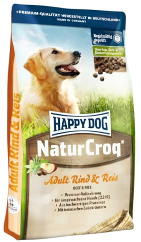 Happy Dog Premium NaturCroq Rind & Reis для собак с говядиной и рисом - 15 кг фото 1