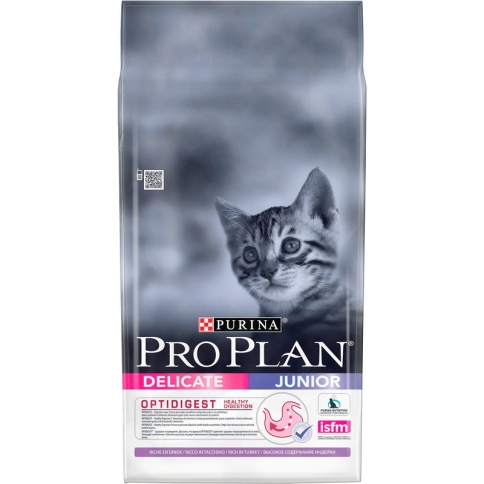 Сухой корм Purina Pro Plan Delicate Junior для котят с чувствительным пищеварением с индейкой - 3 кг фото 2