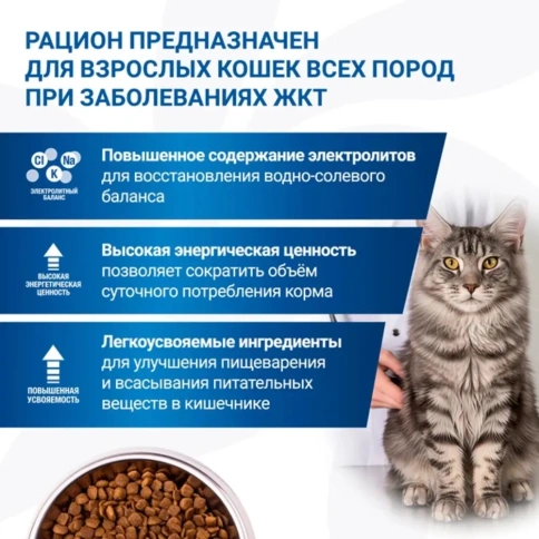 Сухой корм Monge VetSolution Cat Gastrointestinal диета для кошек при заболеваниях ЖКТ, 400 г фото 5