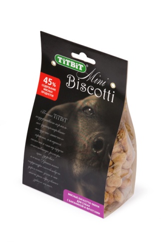 Titbit печенье бискотти-мини с бараниной и фруктами фото 1
