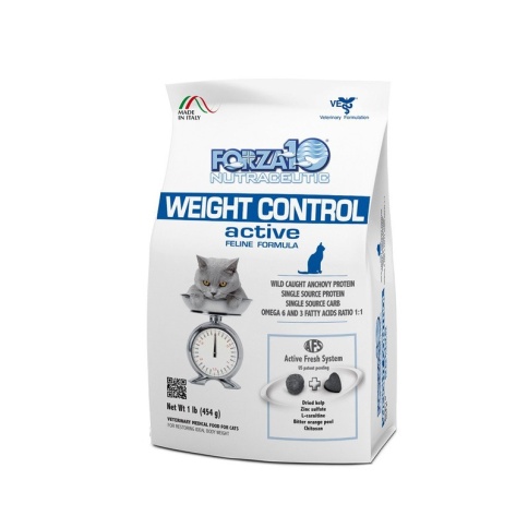 Сухой корм Forza10 Weight Control Active для взрослых кошек для снижения избыточного веса с рыбой - 454 г фото 1