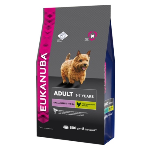 Eukanuba сухой корм для взрослых собак мелких пород - 800 гр фото 2
