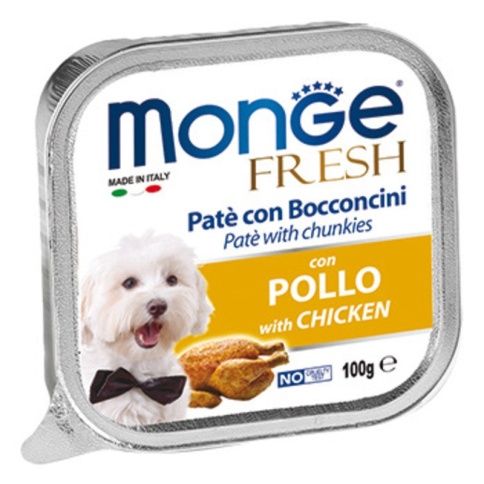 Monge Dog Fresh консервы для собак курица 100 г фото 2