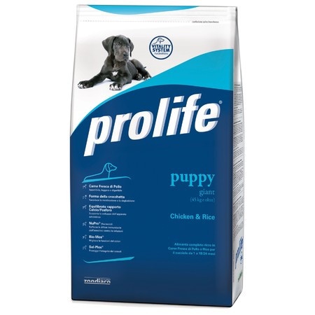 Prolife Dog Puppy Giant сухой корм для щенков гигантских пород с курицей и рисом - 3 кг фото 1