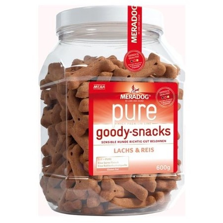 Лакомство Meradog Goody для собак с проблемами в питании и/или аллергиями с лососем и рисом - 0,6 кг фото 1