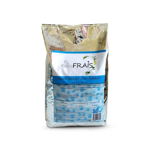 Frais Adult Cat Turkey сухой корм для кошек всех пород с индейкой - 10 кг фото 1