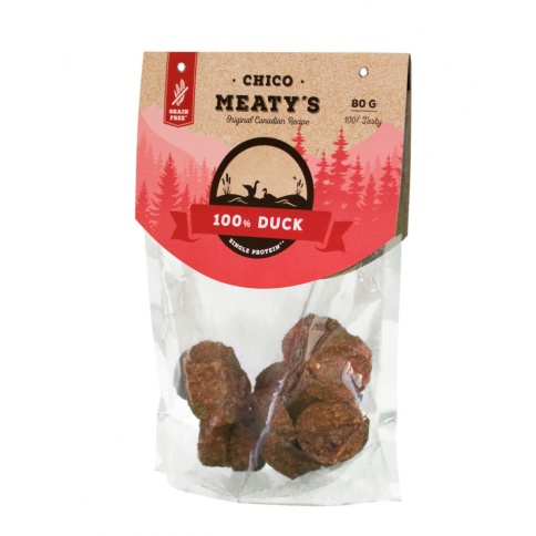 Chicopee Meaty’s Duck беззерновое мясное лакомство для собак с уткой 80 г фото 1