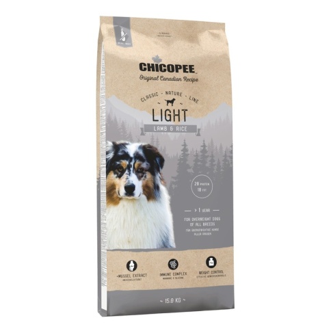 Chicopee CNL Light Lamb & Rice сухой облегченный корм для взрослых собак всех пород с ягненком и рисом - 15 кг фото 2