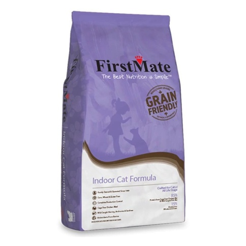 FirstMate Indoor Cat сухой низкозерновой корм для домашних котят и кошек - 2,3 кг фото 1