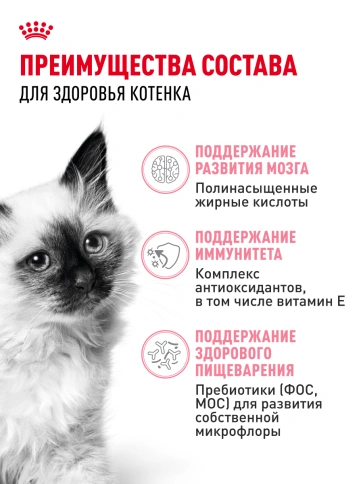 Сухой корм Royal Canin Kitten для котят, 1.2 кг фото 17