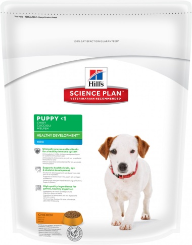 Hill's Science Plan Healthy Development сухой корм для щенков мелких пород с 4-х недель до 12 месяцев с курицей - 1 кг фото 1