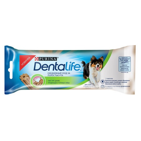 Purina DentaLife лакомство для собак средних пород - 23 г фото 1