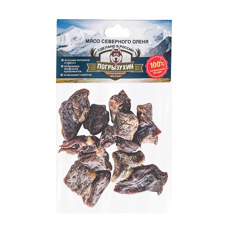 Лакомство Погрызухин для собак мясо оленя сушеное - 36 г фото 1