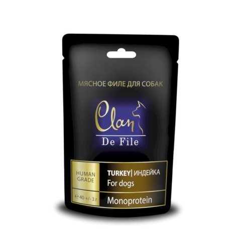 Clan De File лакомство для собак с индейкой - 40 г фото 1