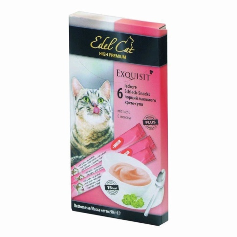 Edel Cat лакомство крем-суп лосось фото 2