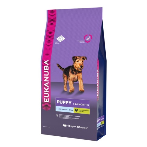 Eukanuba Puppy Large Breed для щенков крупных пород с курицей - 15 кг фото 2