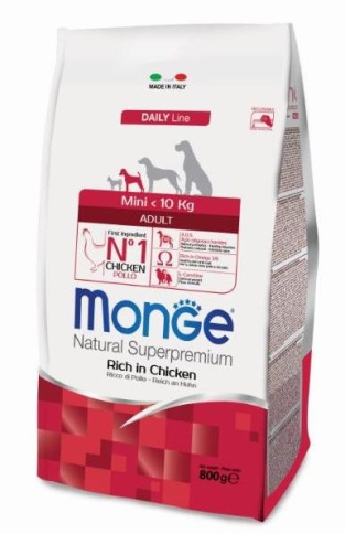 Monge Dog Mini корм для взрослых собак мелких пород 800 гр фото 1
