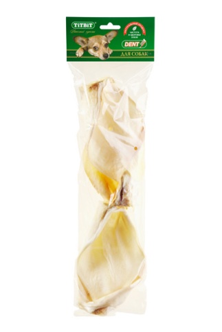 Titbit ухо говяжье XXL - мягкая упаковка фото 1