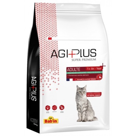 Babin Agi Plus adulte canard сухой корм для кошек и котов с мясом утки - 10 кг фото 1