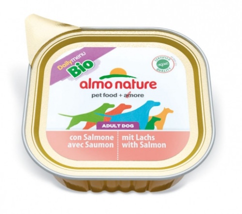 Almo Nature Daily Menu Adult Dog Bio Pate Salmon паштет для взрослых собак с лососем - 300 г фото 1