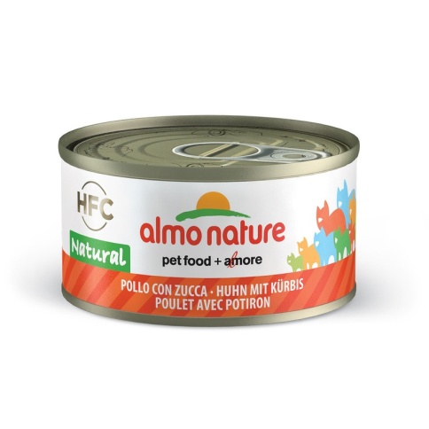 Almo Nature Legend Adult Cat Chicken&Pumpkin консервированный корм с цельными кусочками курицы и тыквой в бульоне для взрослых кошек - 70 г фото 2