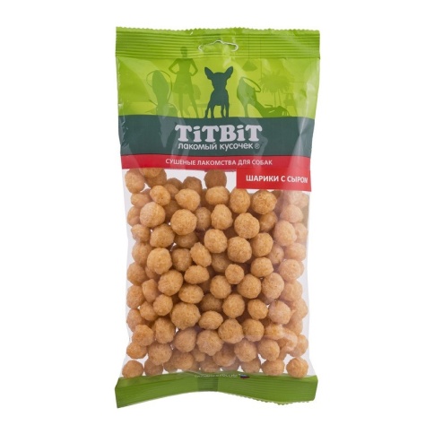 TiTBiT Шарики с сыром для собак, золотая коллекция - 95 г фото 1
