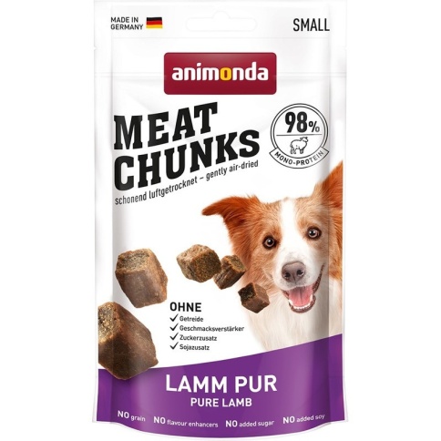 Animonda Meat Chunks Лакомство для взрослых собак мелких пород с ягненком - 60 г (1 шт) фото 1