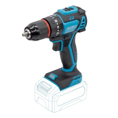 Дрель аккумуляторная ударная ВАРЯГ ДАУ-21/2Н (21В, пат13мм, 2 скорости, 70Нм) кейс, без АКБ, без ЗУ (1/5) фото 1