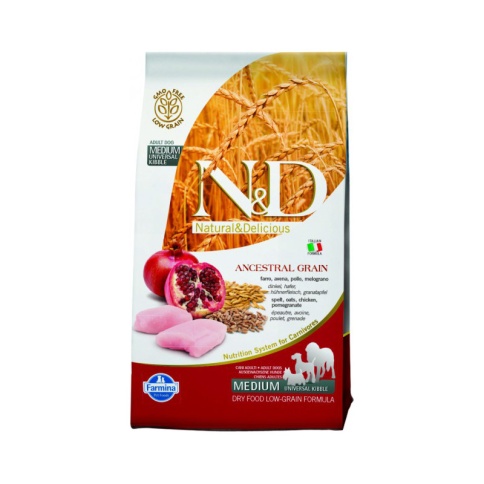 Farmina N&D Low Grain Canine Chicken & Pomegranate Adult - 12 кг фото 1