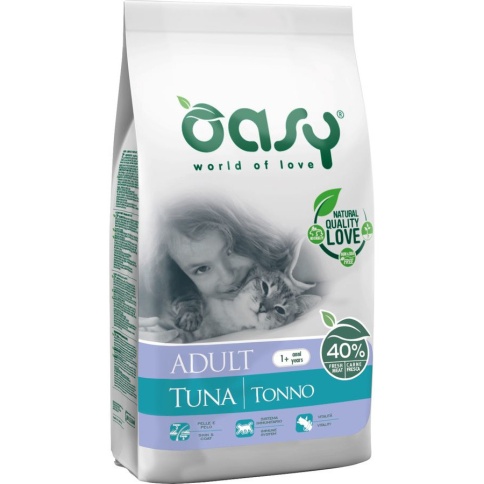 Oasy Dry Cat Adult Tuna сухой корм для взрослых стерилизованных кошек с тунцом - 300 г фото 1