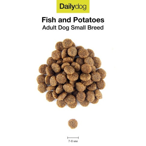Сухой корм Dailydog Adult Small Breed Fish and Potatoes для взрослых собак мелких и миниатюрных пород с рыбой и картофелем 1.5 кг фото 1