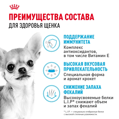 Сухой корм Royal Canin Chihuahua Puppy для щенков породы чихуахуа, 1.5 кг фото 3