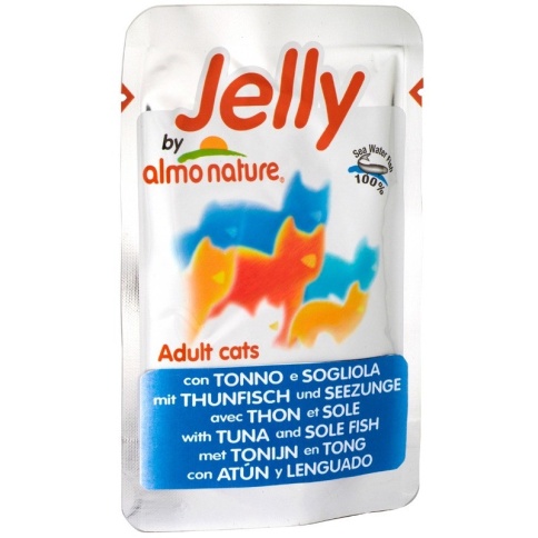 Almo Nature Classic Nature Jelly Adult Cat Tuna & White Baitпаучи для взрослых кошек с тунцом и сардинками в натуральном желе - 55 г фото 2