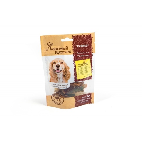 TitBit Лакомый кусочек Дольки из телятины 60 г фото 2