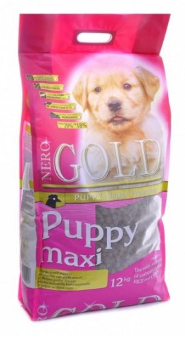 Корм для щенков крупных пород Nero gold puppy maxi с курицей и рисом - 18 кг фото 1