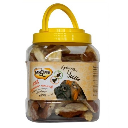 Мнямс лакомство Кроличьи уши с куриным мясом для собак - 700 г фото 1