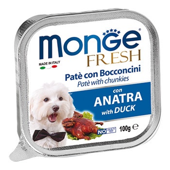 Monge Dog Fresh консервы для собак утка 100 г фото 1