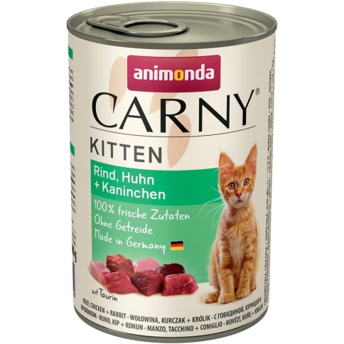 Animonda Carny Kitten с говядиной, курицей и кроликом - 400 г фото 2