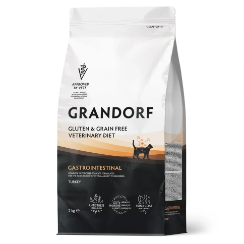 Сухой корм Grandorf Veterinary Gastrointestinal для кошек при расстройствах пищеварения, 2 кг фото 1