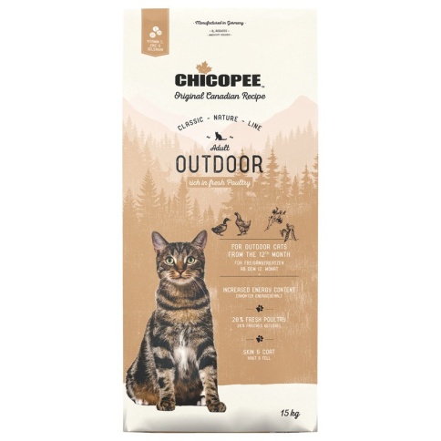 Chicopee CNL Cat Adult Outdoor сухой корм для кошек, бывающих на улице, с птицей фото 1