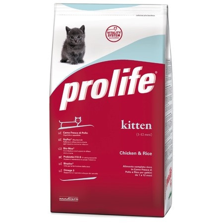Prolife Kitten сухой корм для котят с курицей и рисом - 400 г фото 1